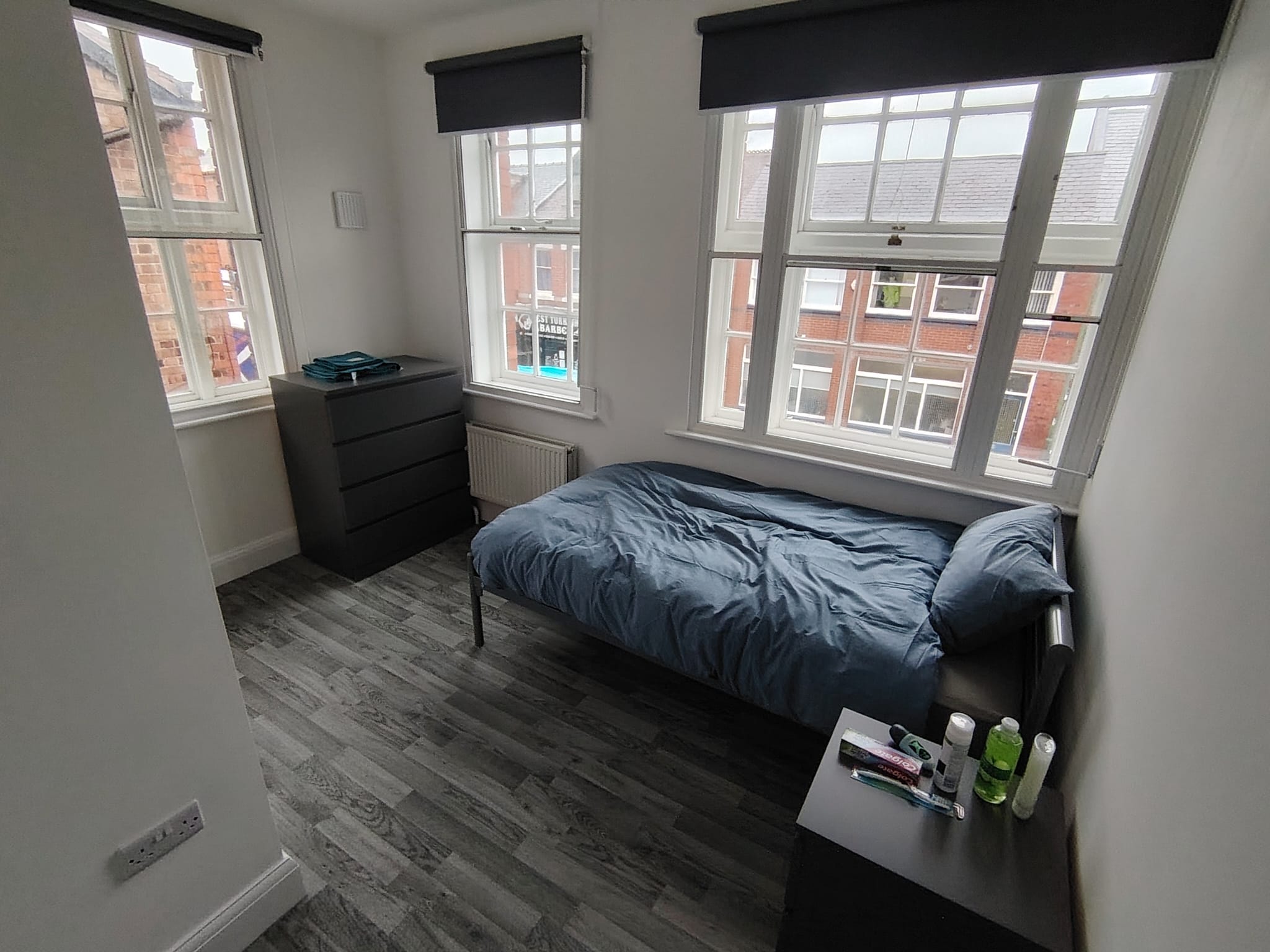 A bedroom at 70 Castle Foregate.