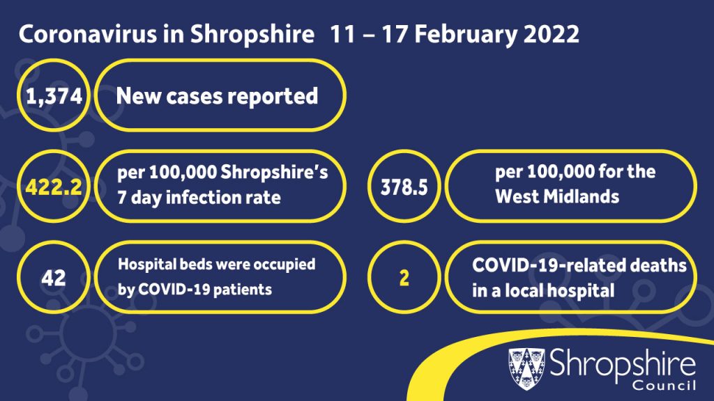COVID-19 weekly stats, 11-17 February 2022 infographic