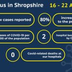 COVID-19 cases 16-22 April 2021 infographic