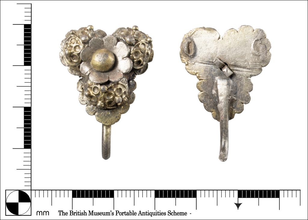 Silver dress hook. Photo: British Museum’s Portable Antiquities Scheme