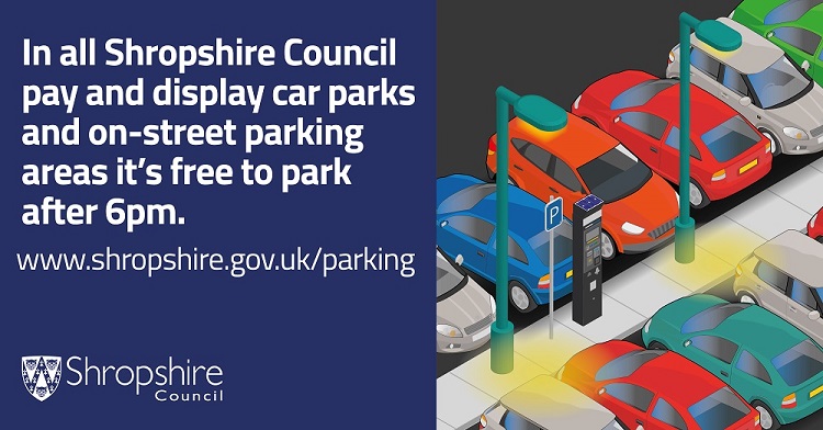 Free to park after 6pm infographic