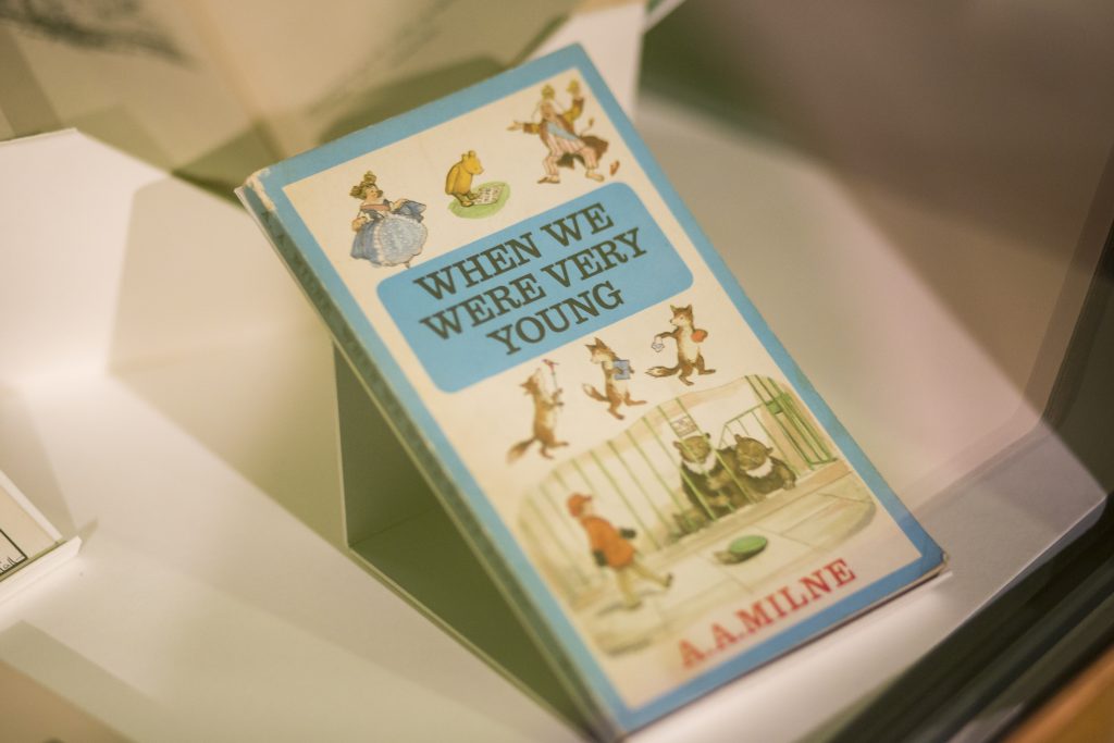 An image of a Winnie the Pooh book written by author A.A. Milne that will feature in the Bears exhibition at Shrewsbury Museum and Art Gallery from February to April 2019.