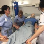 A&E nurses in simulation area