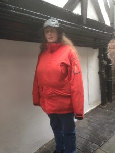 An image of Amy Douglas who will be leading four guided tours of Shrewsbury for the Mythstories Shut Stories walks in summer 2019.