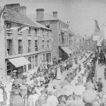 High Street, Wem: an old street party (Shropshire Archives image PH/W/8/4/3)