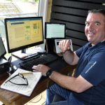 Andy Begley, acting interim chief executive working at home