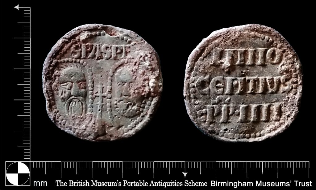 An image of the Bridgnorth Bulla that was the 1.5 millionth archaeological discovery recorded by the Portable Antiquities Scheme.