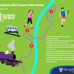The Queen's Baton Relay - Bridgnorth route infographic