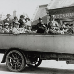 From Shropshire Archives collections: A charabanc outing in Whitchuch around 1921 (Ref: PH-W-18-8-163)