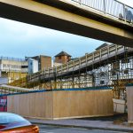 The ramp at Frankwell footbridge in Shrewsbury.