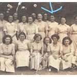 Happy schooldays: Dame Stephanie Shirley,(back row, third from right). with fellow-pupils at Oswestry High School for Girls