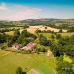 An image of Acton Scott Historic Working Farm taken by a drone. Acton Scott Historic Working Farm will be hosting the Folk at the Farm festival