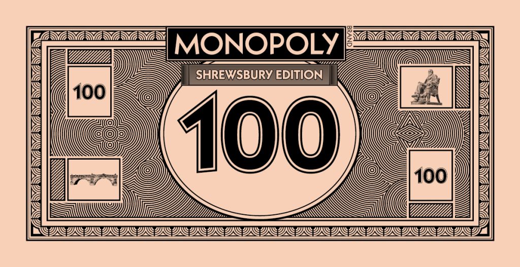 Shrewsbury edition Monopoly money
