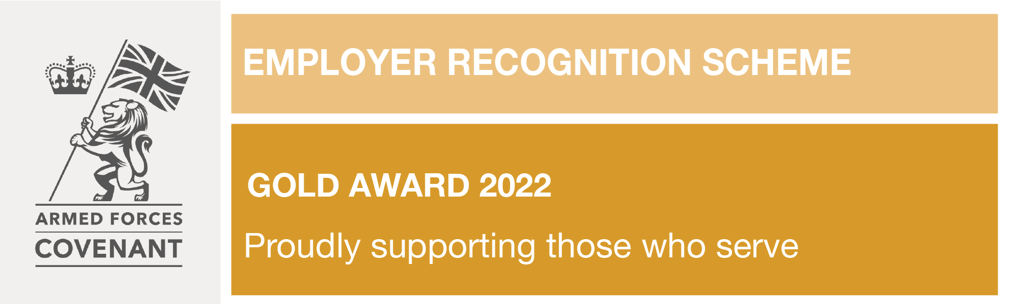 Employer Recognition Scheme Gold Award 2022 logo
