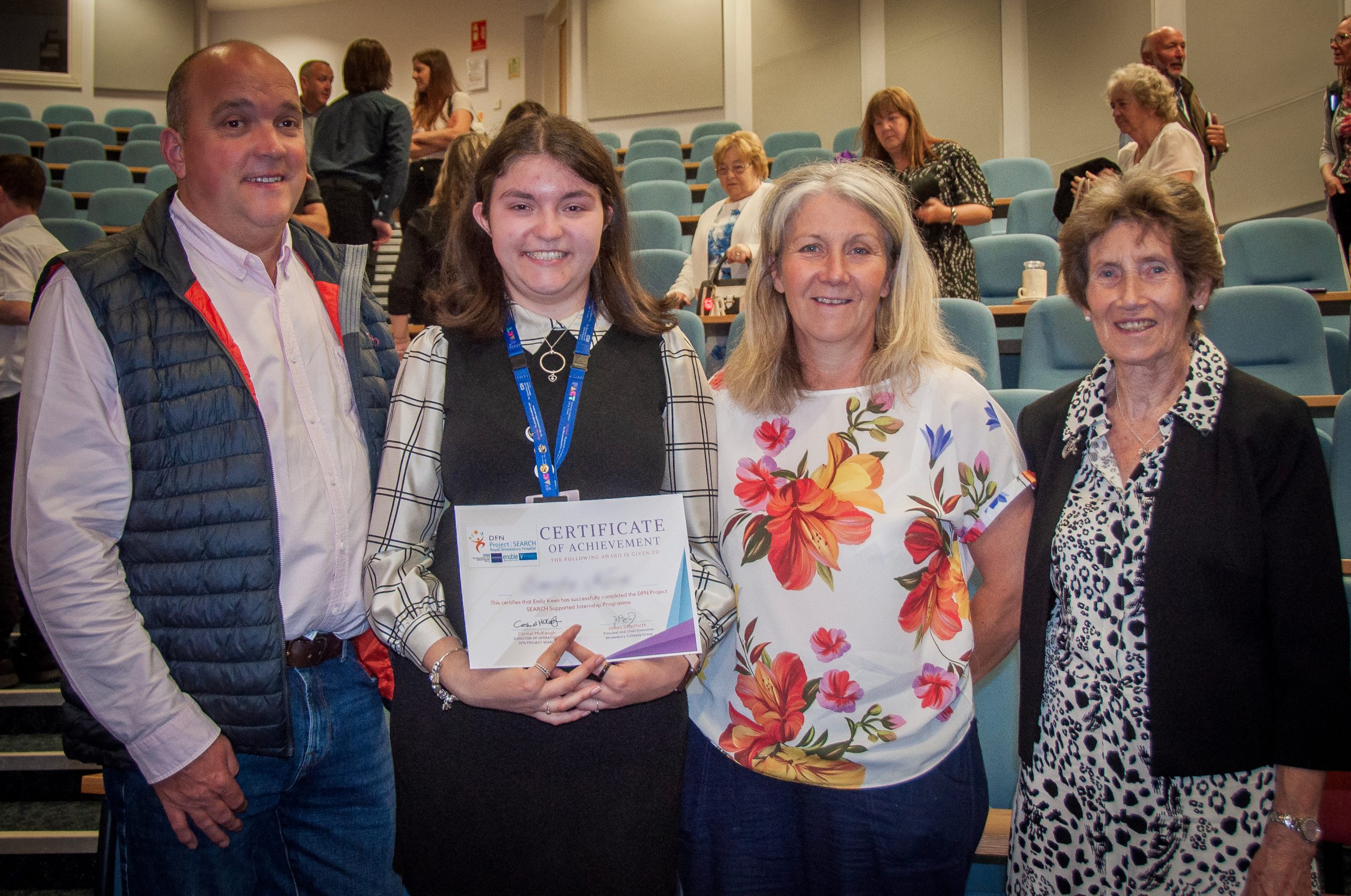 Intern celebrating their graduation with their family - Shropshire ...