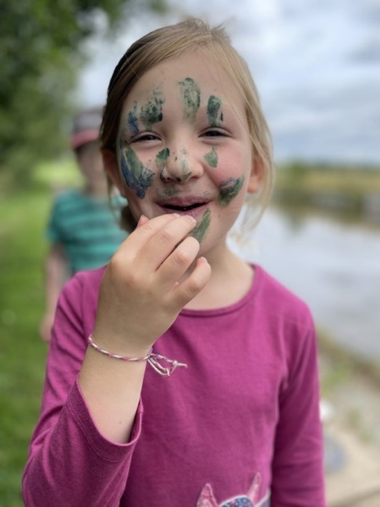 Child with facepaint