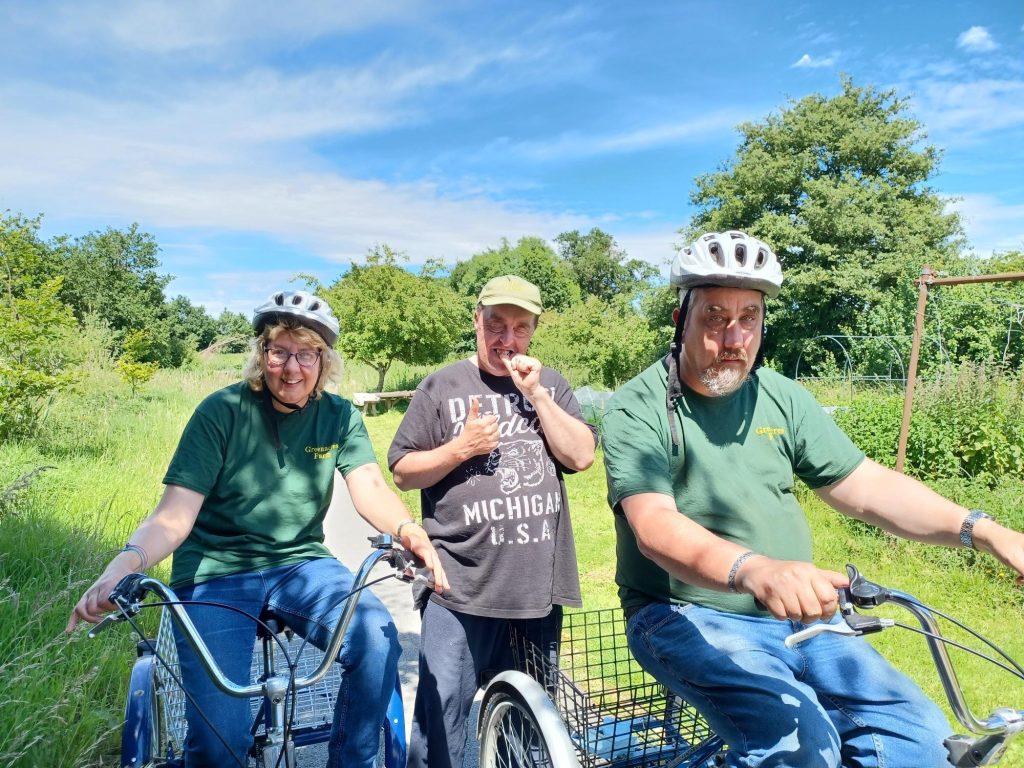 Greenacres enjoy a leisurely ride around the farm