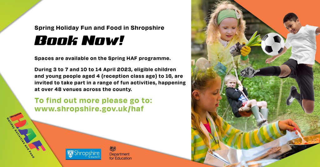 HAF programme in Spring 2023 advert