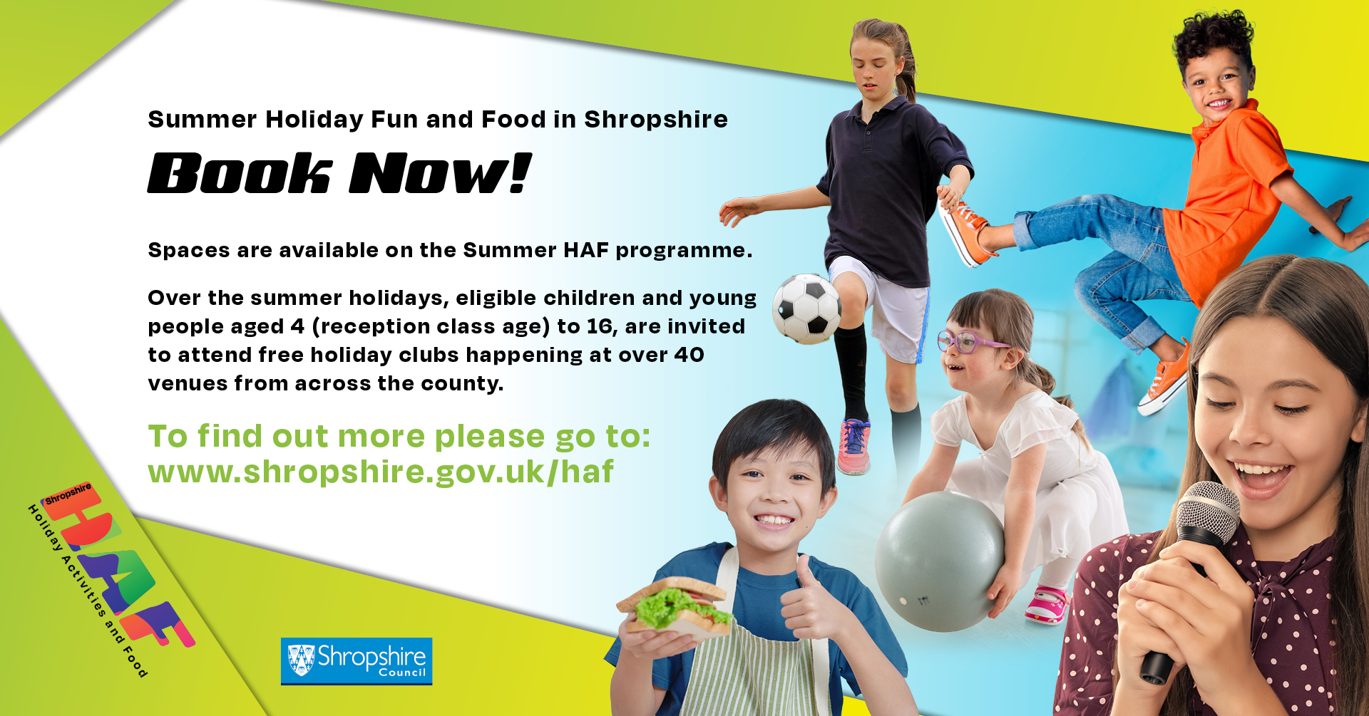 HAF summer 2024 activities Shropshire Council Newsroom