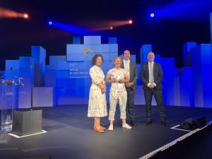 Driving force: Dr Harvey at the awards