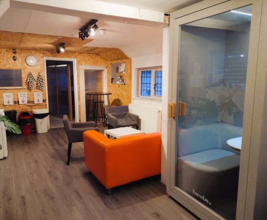 Maddox and Co, used the money to help with the purchase of four high-quality soundproof video/call booths for their co-working offices in Shrewsbury.