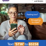 A free, confidential 24/7 mental health text support service for all ages in Shropshire