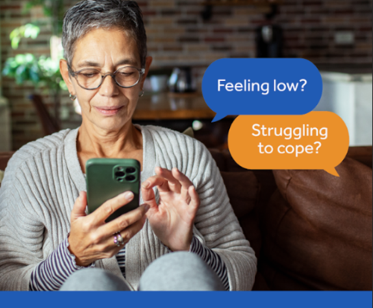 A free, confidential 24/7 mental health text support service for all ages in Shropshire