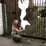 Sally Poynton with her own Swanmaid creation.