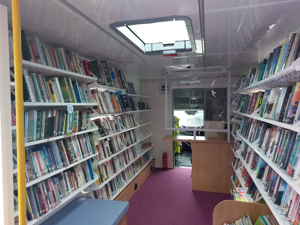 New mobile library's interior