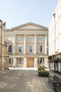 An image of the front of Shrewsbury Museum & Art Gallery in The Square.