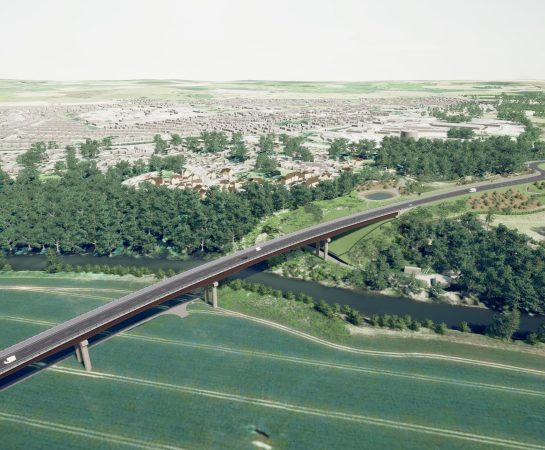 Shrewsbury North West Relief Road plan - illustration