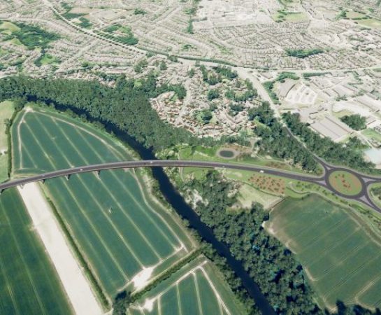 Shrewsbury North West Relief Road plan illustration