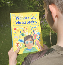 Child reading a book
