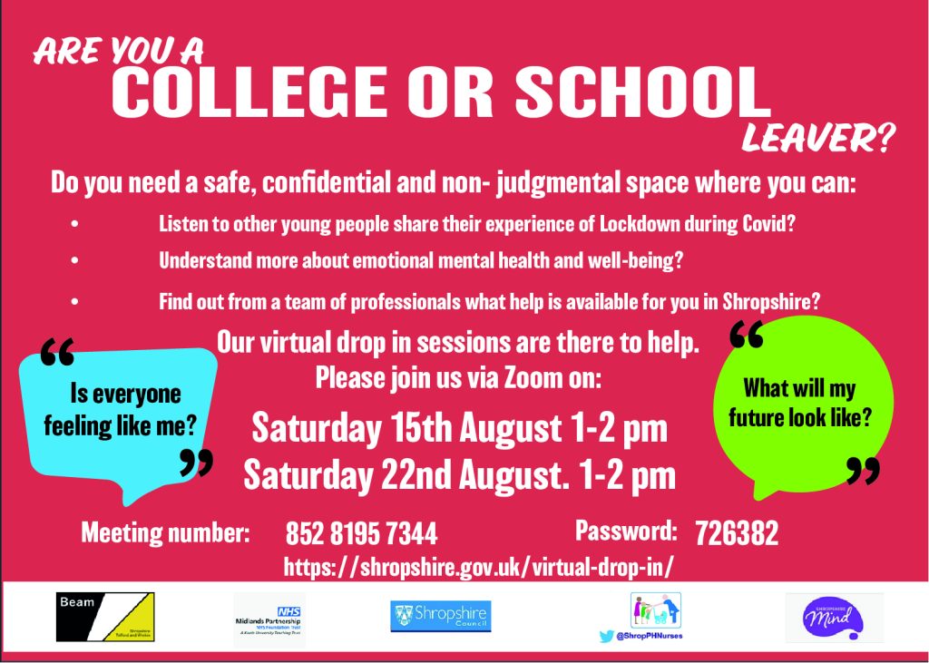 Zoom sessions being held in August for young people