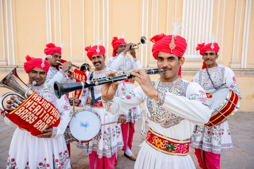 The Rajasthan Heritage Brass Band will bring a multicultural celebration to the Ginger & Spice Festival in Market Drayton