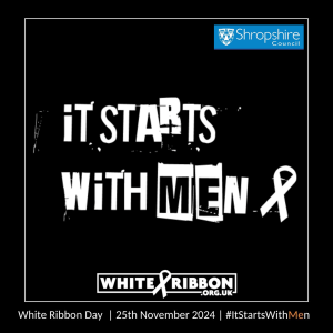 White Ribbon Day 'It Starts With Men' logo