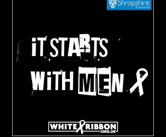 White Ribbon Day 'It Starts With Men' logo