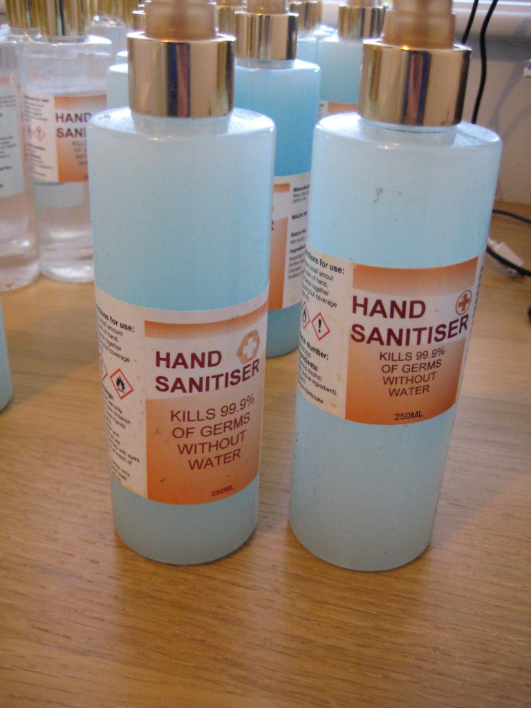 An image of the sham hand sanitiser that has been sold in Shropshire.
