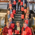 Members of Shropshire Council Cabinet and executive directors showing racism the red card