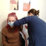 Shrewsbury Ark - Jade getting vaccine
