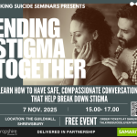 Delivering suicide stigma seminar poster