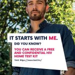 Advertising how you can apply for a home test kit for HIV