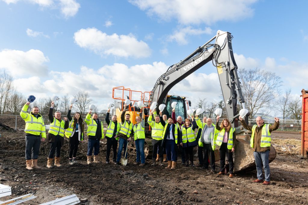 Cornovii Homes hosted a site visit for partners and local people to view the start of progress on the latest development at St Martin's, near Oswestry. Picture by Shaun Fellows / Shine Pix Ltd
