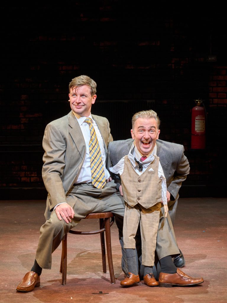 Thom Tuck and Dennis Herdman in The Play What I Wrote at Birmingham Repertory Theatre. Photo credit: Manuel Harlan