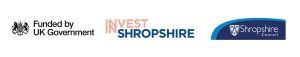 Government Funded, Invest in Shropshire, and Shropshire Council logos