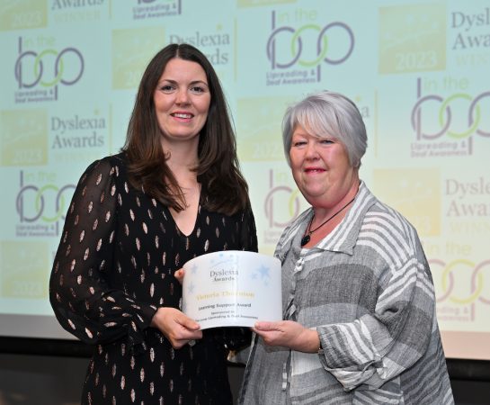 Victoria Thornton (left), with awards sponsor Sally Joyner from in The Loop.