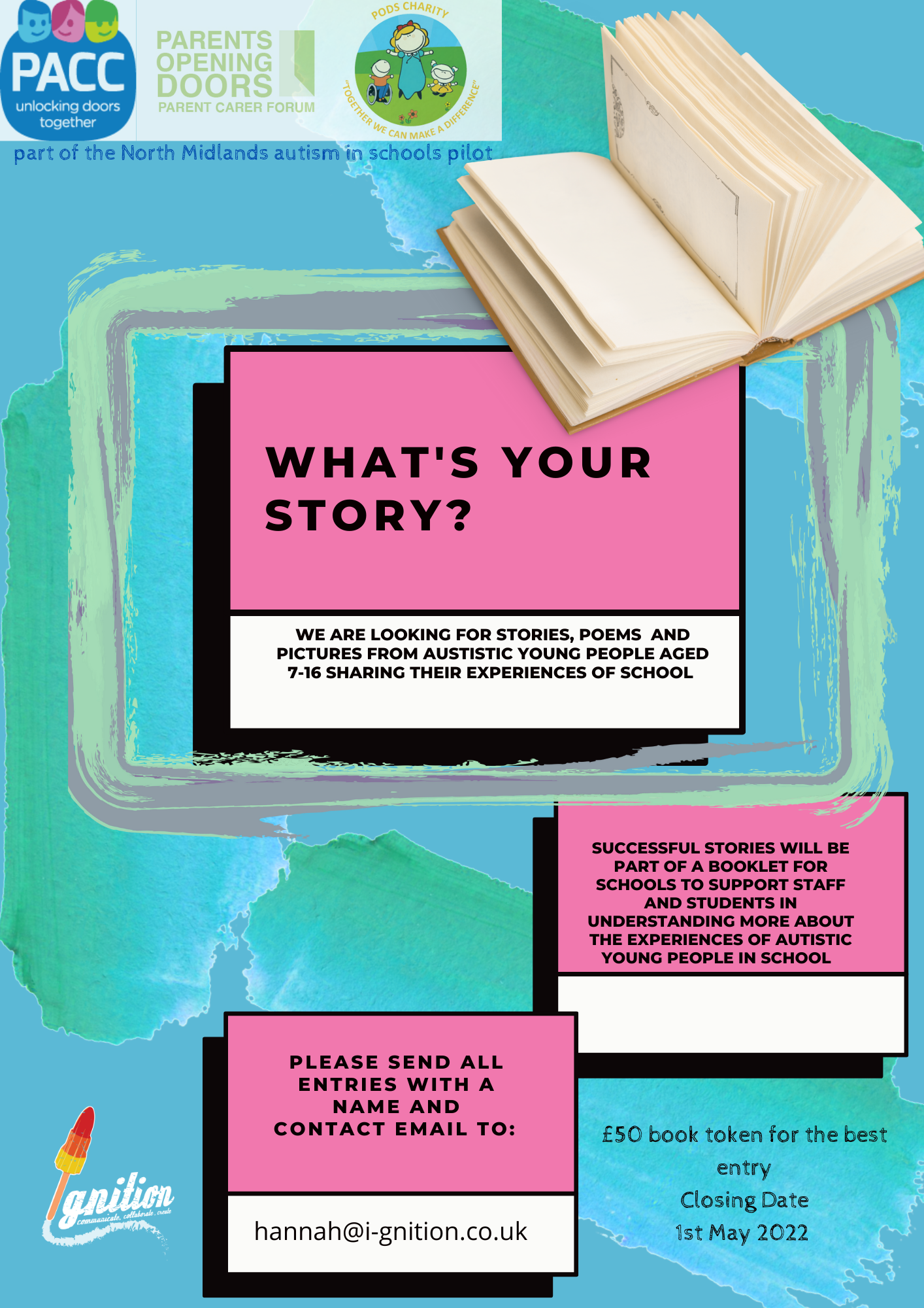 "What's your story?" - National Parent and Carer Council competition leaflet