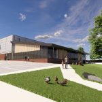 How the south west corner of the new Whitchurch Swimming Pool and Fitness Centre may look
