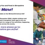 Holiday Activities and Food this winter / Christmas flyer