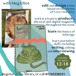 Oswestry Library - zine workshops poster